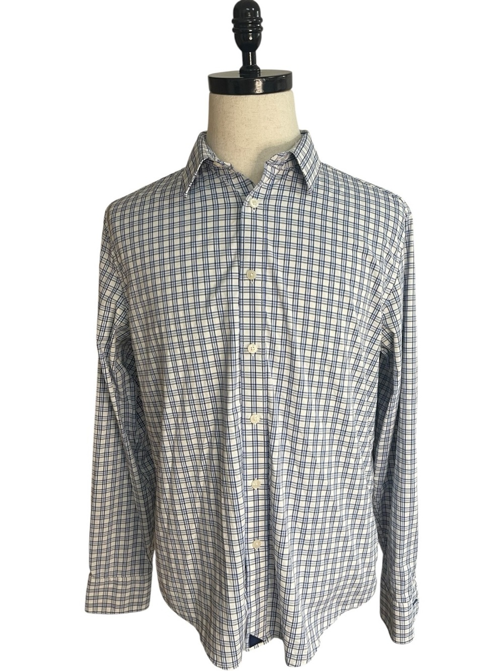 UNTUCKit Rosedale Performance Slim Fit Button Down Shirt Navy